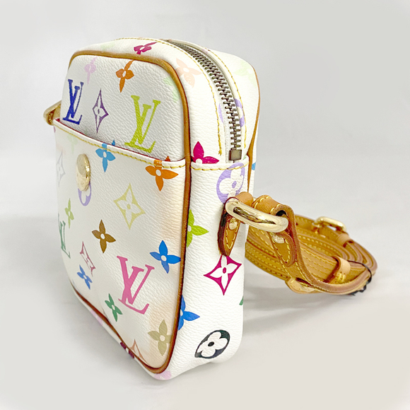 Louis Vuitton Rift Multicolor Monogram PVC Leather Shoulder Bag Bron White - Picture 5 of 9